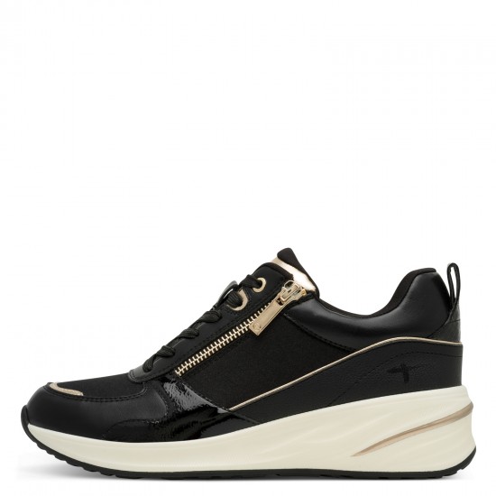 2000685201 Γυναικείο αθλητικό tamaris sneakers δετό μαύρο