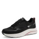 2000685301 Γυναικείο αθλητικό tamaris sneakers δετό αδιάβροχο μαύρο