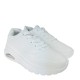2000688801 Γυναικείο αθλητικό sneakers αερόσολα δετό λευκό