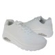 2000688801 Γυναικείο αθλητικό sneakers αερόσολα δετό λευκό