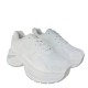 2000688901 Γυναικείο αθλητικό sneakers δίπατο δετό λευκό