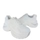 2000688901 Γυναικείο αθλητικό sneakers δίπατο δετό λευκό