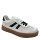 2000689103 Γυναικείο αθλητικό sneakers δετό μπέζ σόλα λευκό/μαύρο