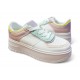 2000689501 Γυναικείο αθλητικό sneakers δίπατο δετό λευκό/πλχ