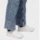 2000689701 Γυναικείο αθλητικό tommy hilfiger sneakers δετό δέρμα λευκό.χρυσό