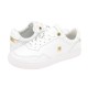 2000689701 Γυναικείο αθλητικό tommy hilfiger sneakers δετό δέρμα λευκό.χρυσό