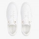 2000689701 Γυναικείο αθλητικό tommy hilfiger sneakers δετό δέρμα λευκό.χρυσό