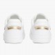 2000689701 Γυναικείο αθλητικό tommy hilfiger sneakers δετό δέρμα λευκό.χρυσό