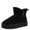 2000696001 Γυναικείο μποτάκι s.oliver χαμηλό γούνα δέρμα καστόρι μαύρο