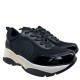 3000000301 Γυναικείο αθλητικό sneakers δετό μαύρο/λευκό