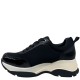 3000000301 Γυναικείο αθλητικό sneakers δετό μαύρο/λευκό