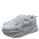 3000000501 Γυναικείο αθλητικό sneakers δετό λευκό