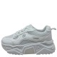 3000000501 Γυναικείο αθλητικό sneakers δετό λευκό