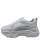 3000000501 Γυναικείο αθλητικό sneakers δετό λευκό