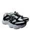 3000000801 Γυναικείο αθλητικό sneakers δετό μαύρο/λευκό