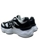 3000000801 Γυναικείο αθλητικό sneakers δετό μαύρο/λευκό
