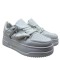 3000001001 Γυναικείο αθλητικό sneakers δετό λευκό