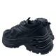 3000001101 Γυναικείο αθλητικό sneakers δετό μαύρο