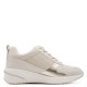3000002701 Γυναικείο αθλητικό tamaris sneakers πέλμα δετό μπέζ/χρυσό