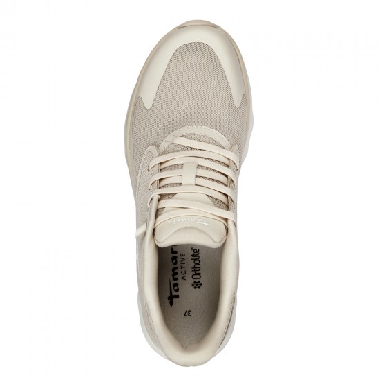 3000002802 Γυναικείο αθλητικό tamaris sneakers δετό μπέζ
