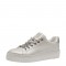 3000003201 Γυναικείο sneakers δετό μεταλιζέ λευκό(περλέ)ασημί