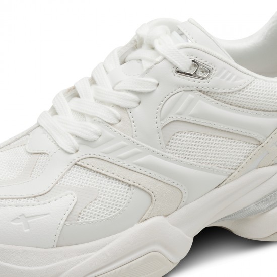 3000005301 Γυναικείο αθλητικό tamaris sneakers δετό λευκό